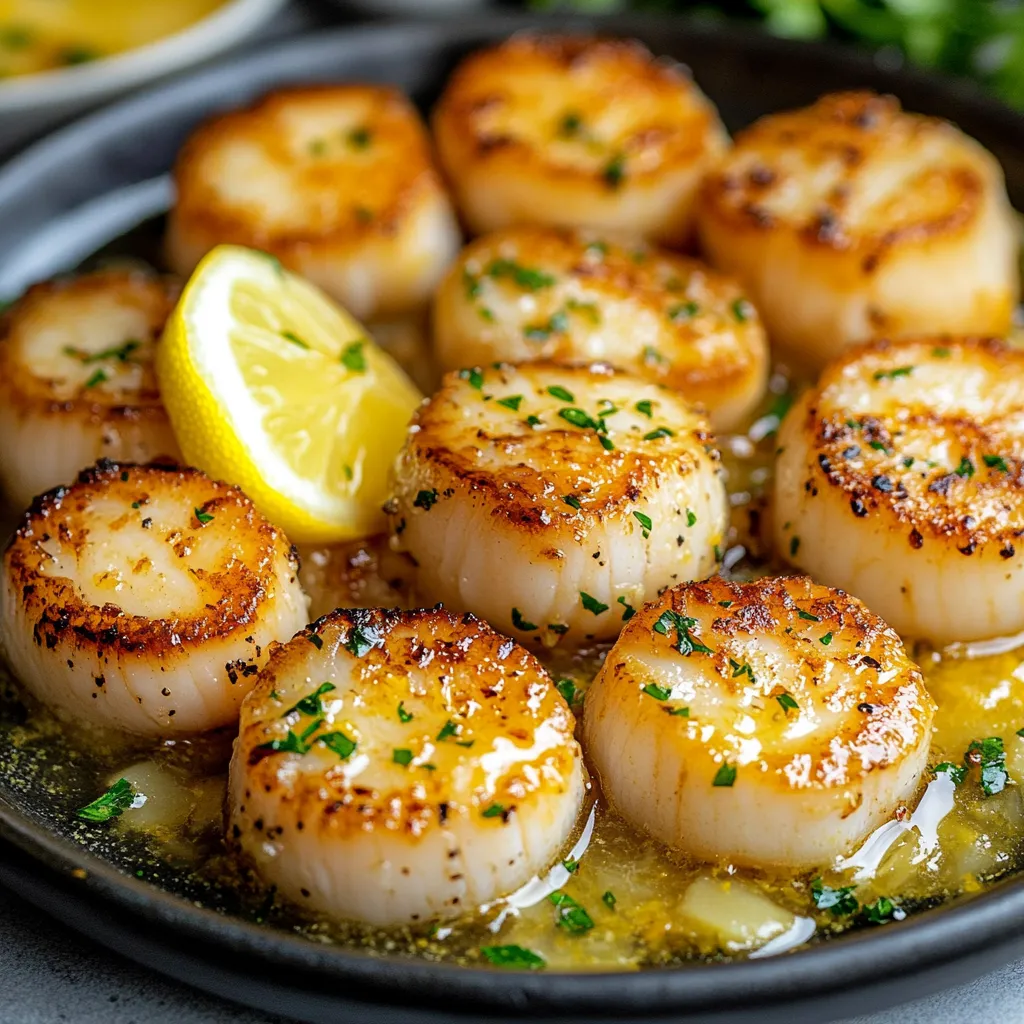 Amazing 15-Minute Perfectly Seared Lemon Garlic Butter Scallops