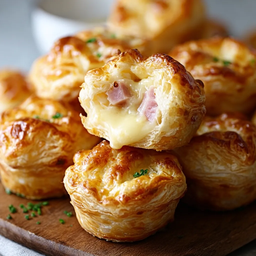 12 Ham & Gouda Puff Pastry Muffins Recipe - Easy Brunch