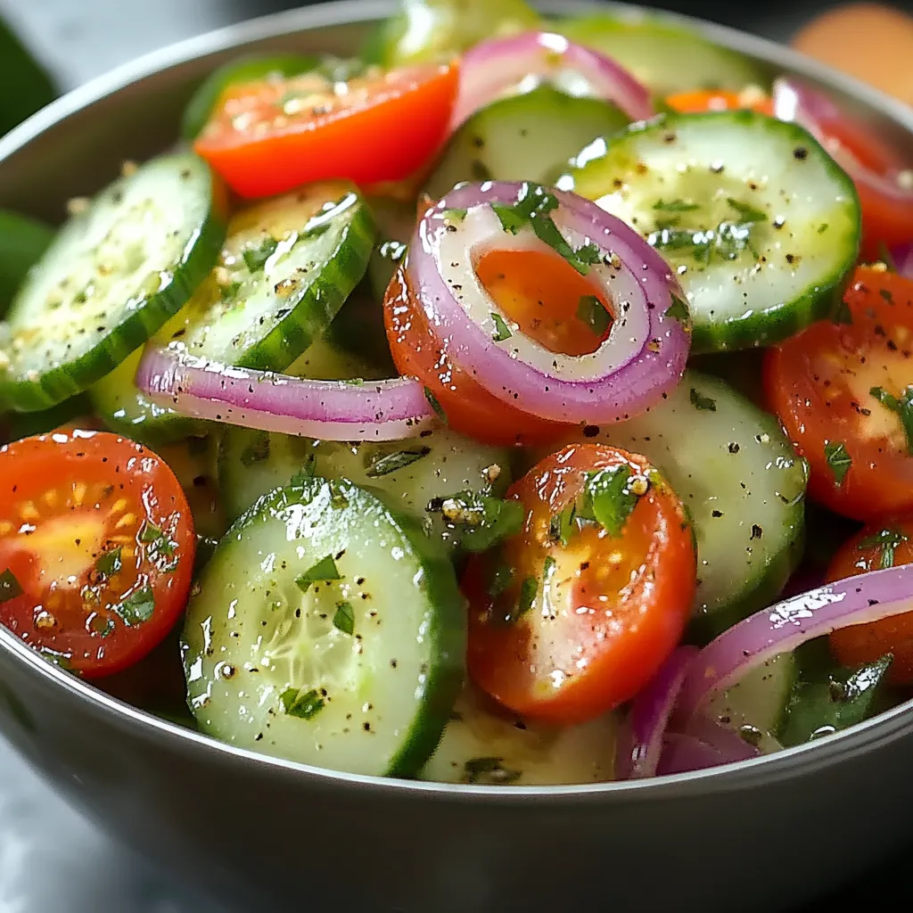 Best 5-Minute Marinated Cucumber Tomato and Onion Salad – Easy and Refreshing 7 Best 5-Minute Marinated Cucumber Tomato and Onion Salad – Easy and Refreshing