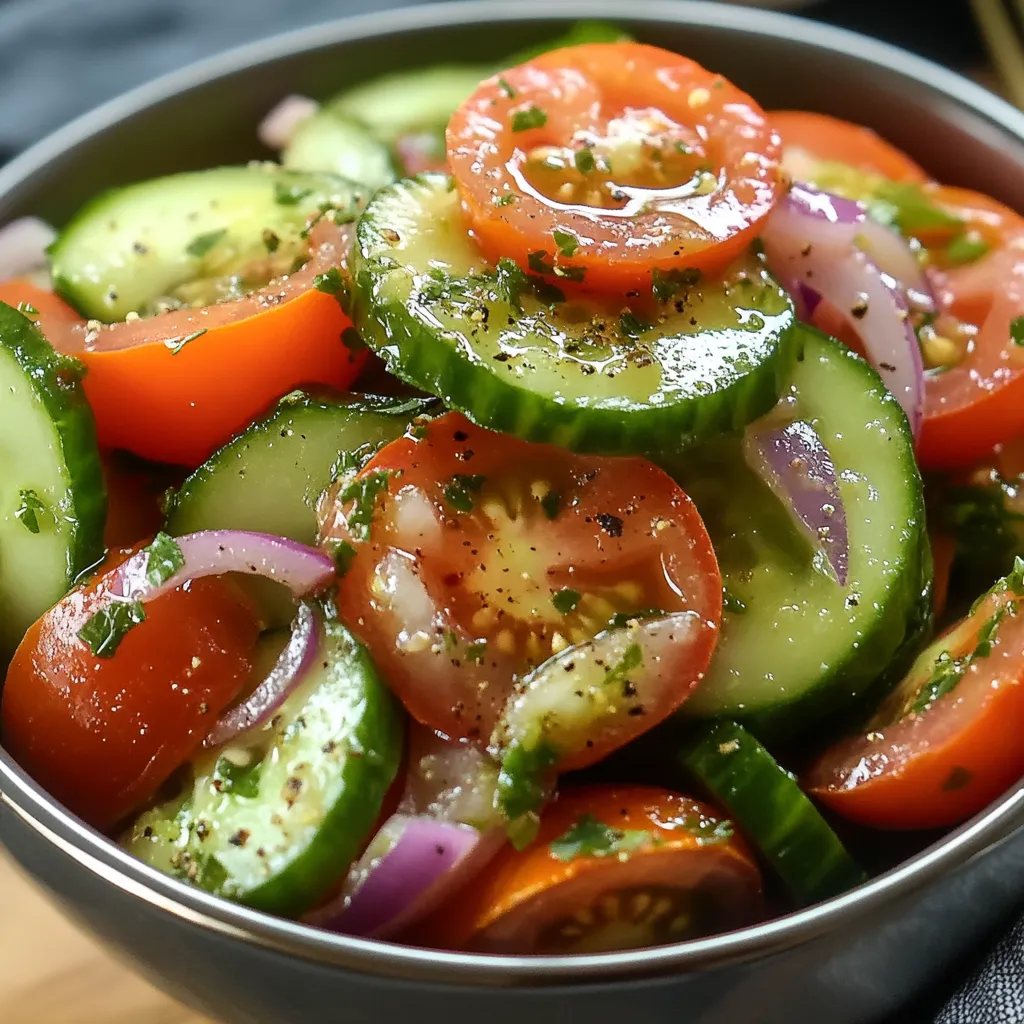 Best 5-Minute Marinated Cucumber Tomato and Onion Salad – Easy and Refreshing 8 Best 5-Minute Marinated Cucumber Tomato and Onion Salad – Easy and Refreshing