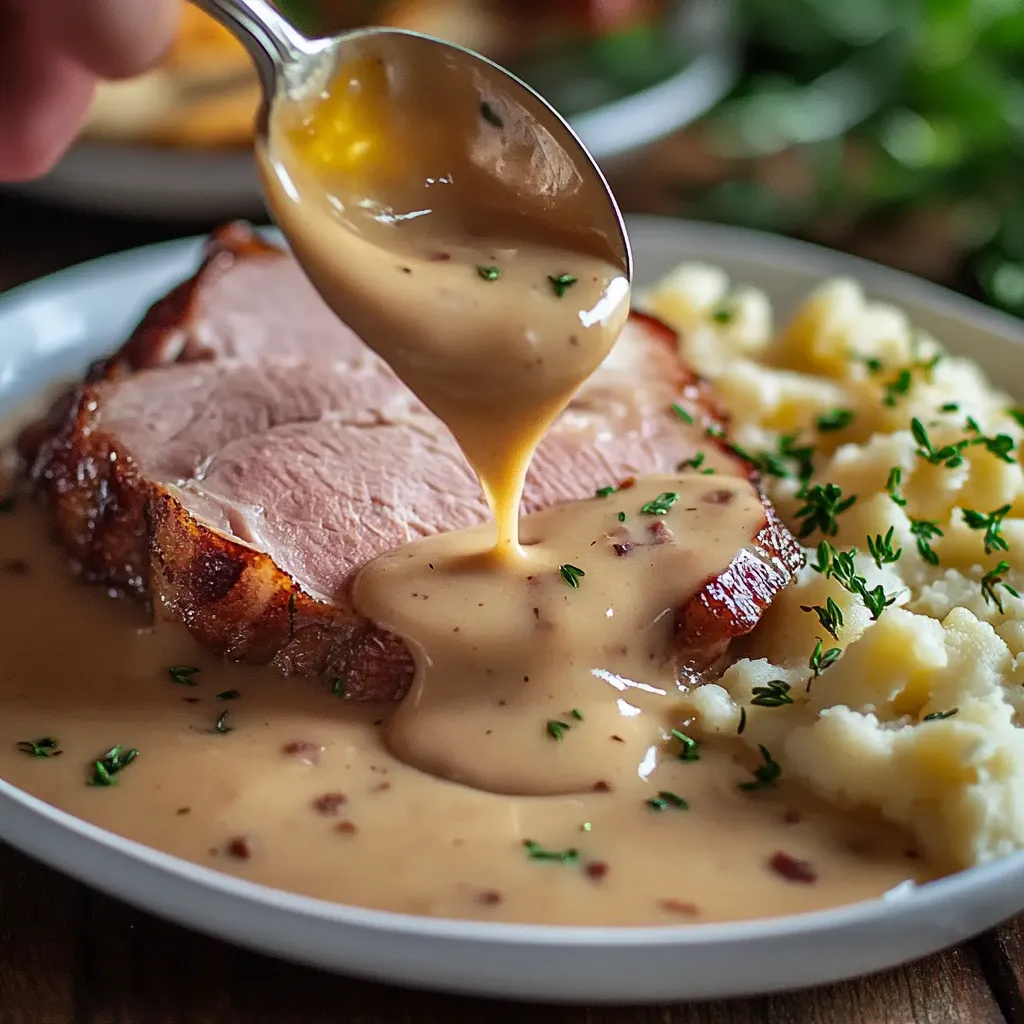 Best Easy Holiday Sauce Recipe - 3 Ingredient Ham Gravy