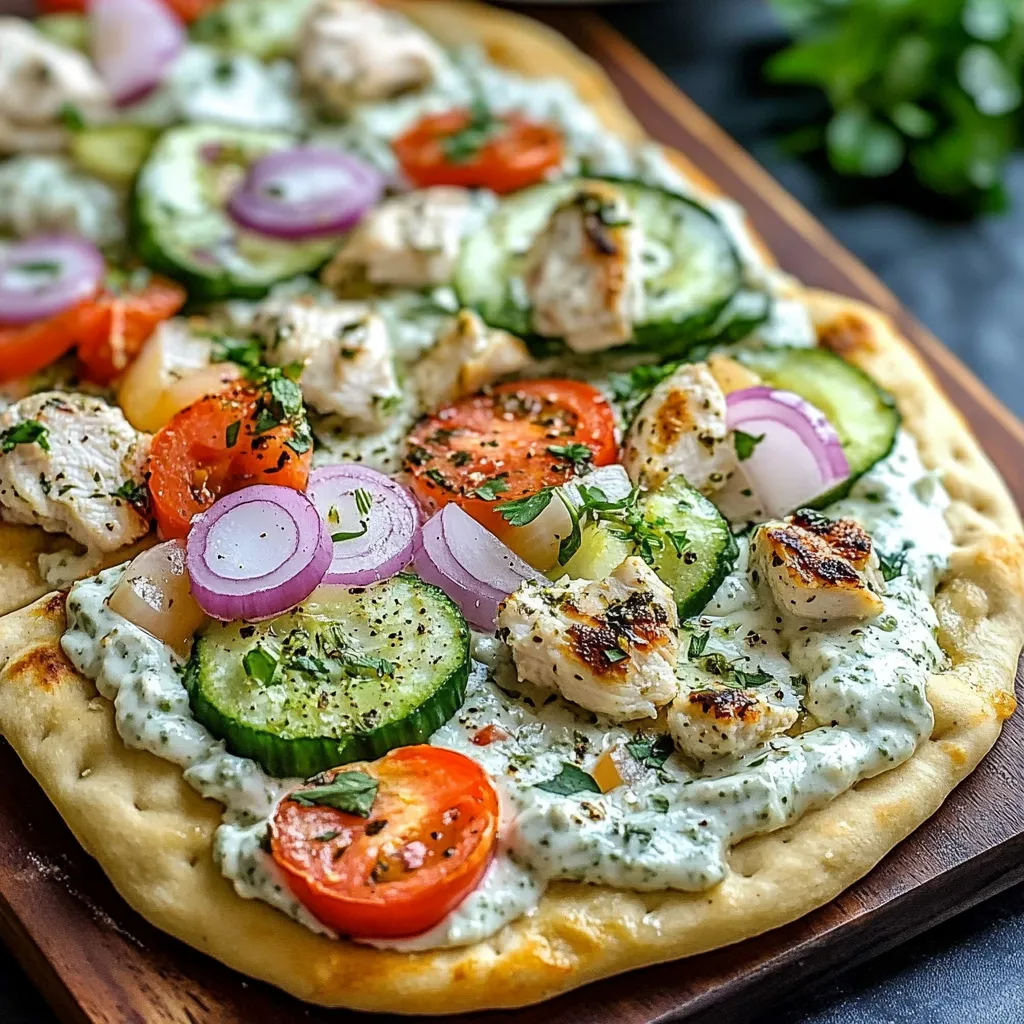 Best Tzatziki Chicken Naan Pizza Recipe - Easy 25 Min 8 Best Tzatziki Chicken Naan Pizza Recipe - Easy 25 Min