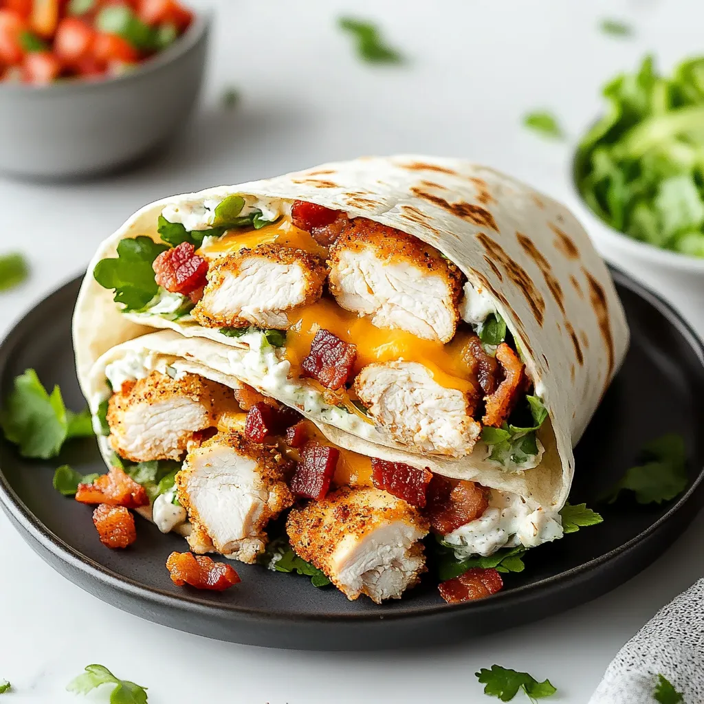 Incredible 15-Min Crispy Chicken Bacon Ranch Wrap Recipe 8 Incredible 15-Min Crispy Chicken Bacon Ranch Wrap Recipe