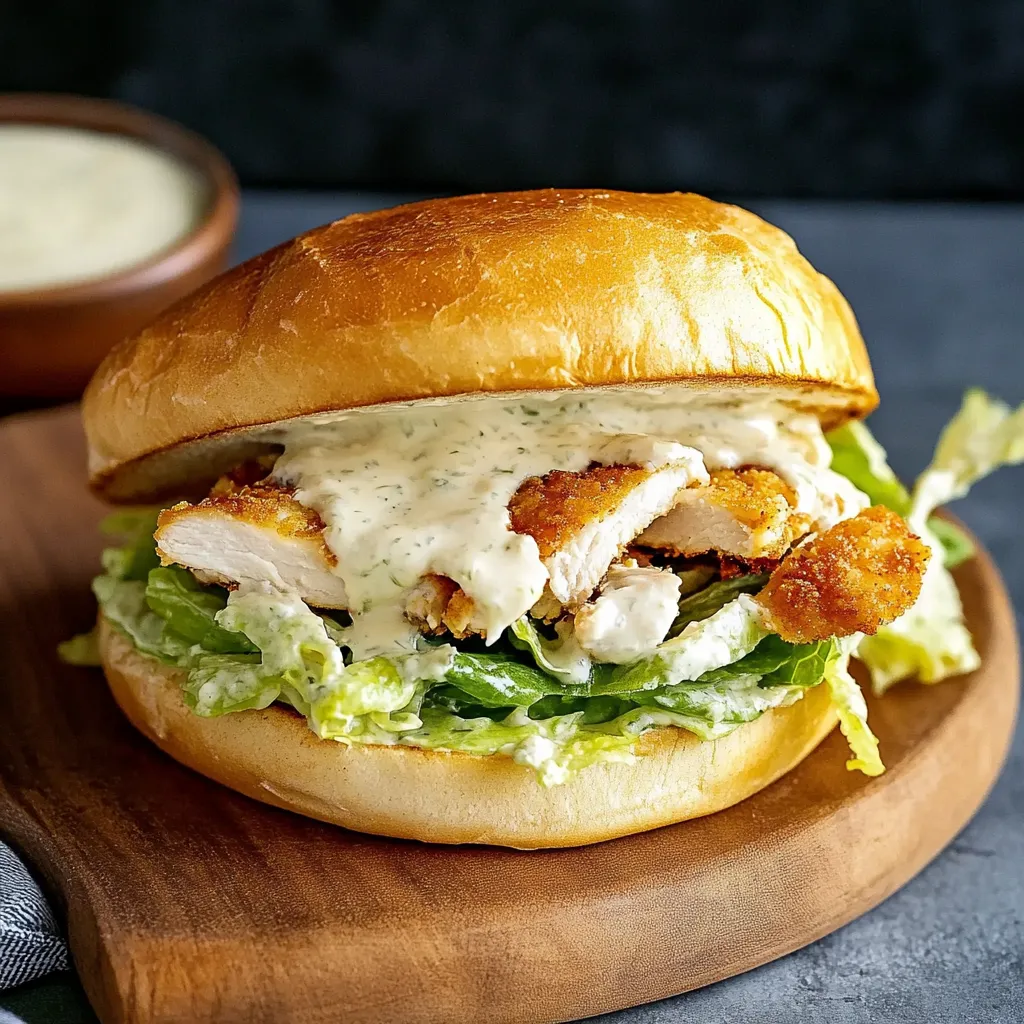 Ultimate Easy 30-Minute Crispy Chicken Caesar Sandwich 5 Ultimate Easy 30-Minute Crispy Chicken Caesar Sandwich