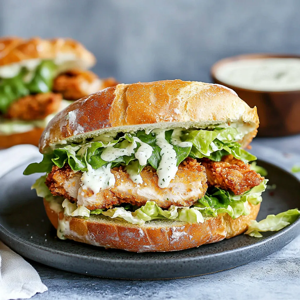 Ultimate Easy 30-Minute Crispy Chicken Caesar Sandwich