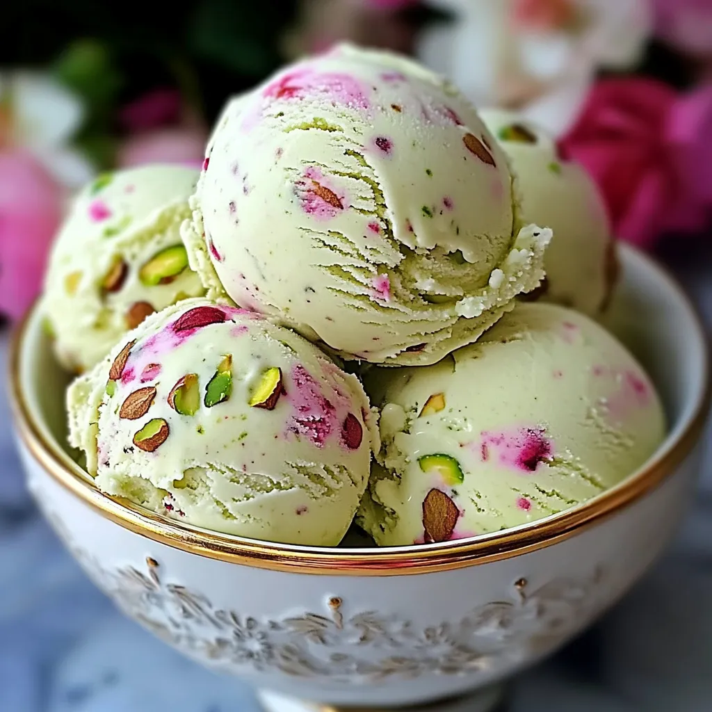 Ultimate Rose Pistachio Ice Cream Recipe - 5 Easy Steps 8 Ultimate Rose Pistachio Ice Cream Recipe - 5 Easy Steps