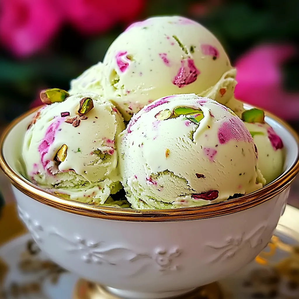 Ultimate Rose Pistachio Ice Cream Recipe - 5 Easy Steps 7 Ultimate Rose Pistachio Ice Cream Recipe - 5 Easy Steps