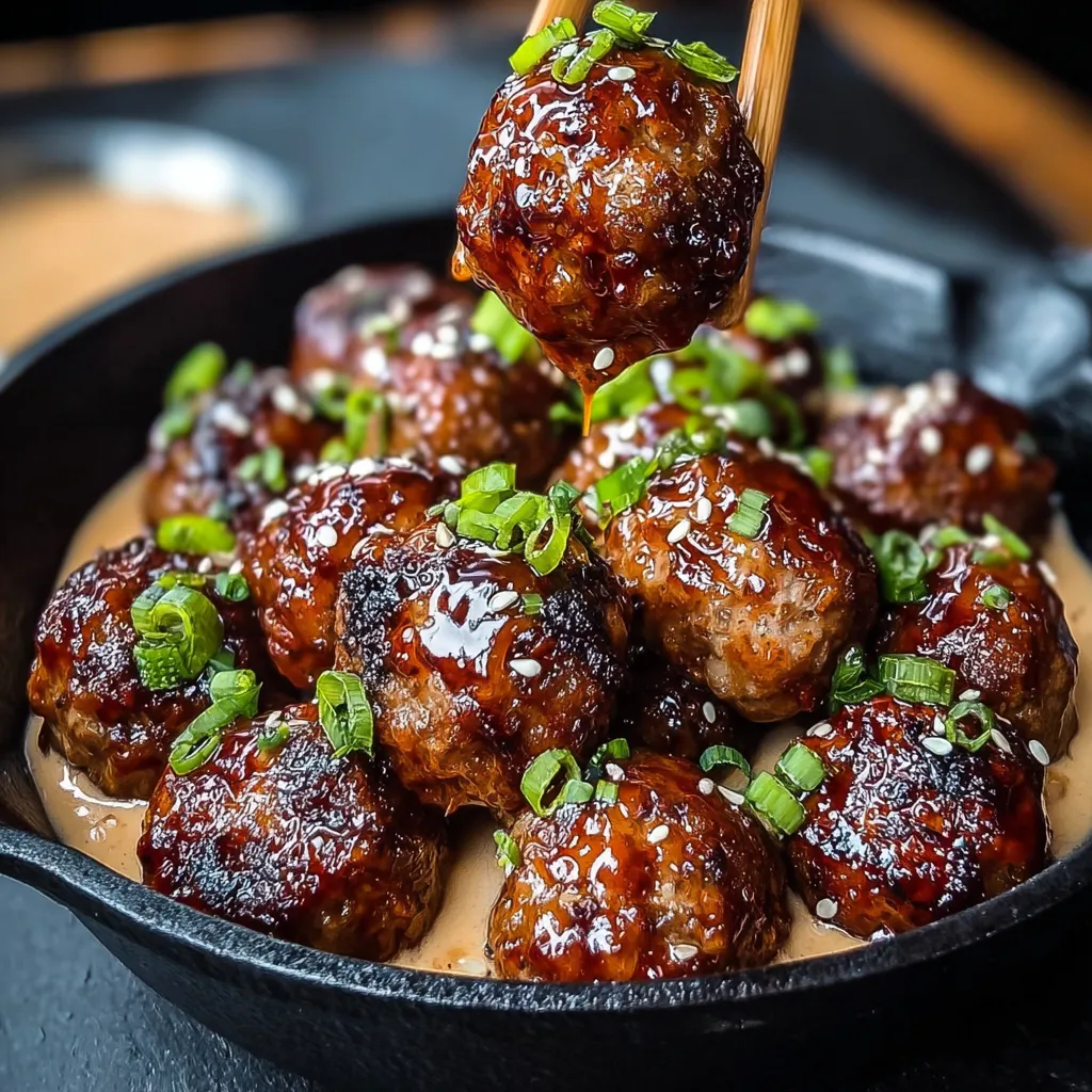 Best Korean BBQ Meatballs Recipe (Sweet, Sticky & Spicy) 9 Korean BBQ Meatballs Recipe9
