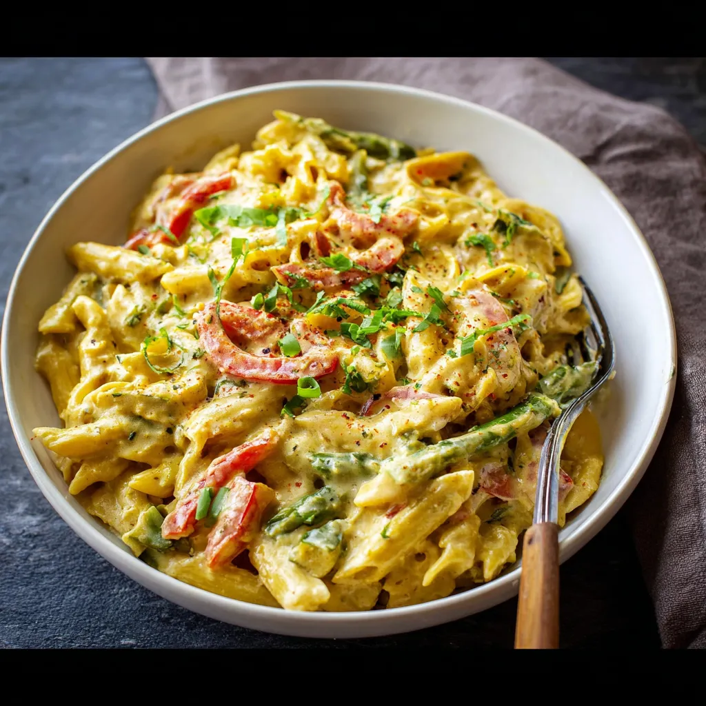 Rasta Pasta Recipe (Authentic, Creamy & Easy) 8 Rasta Pasta Recipe